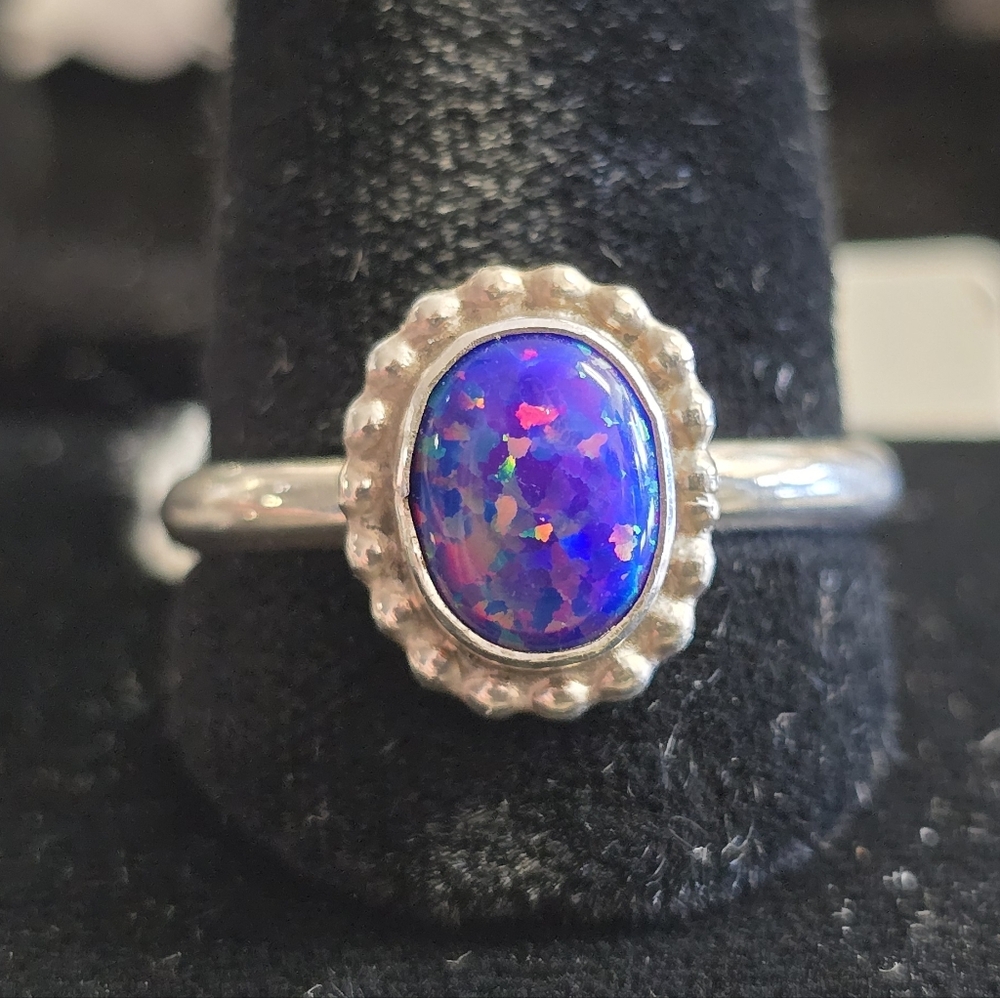 Gorgeous Navajo Made Opal Ring Size 11
